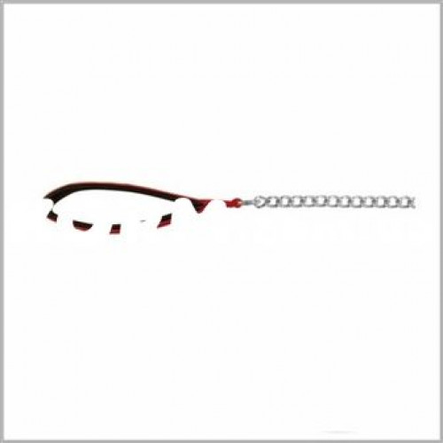 14023 Трикси Поводок-цепь с нейлоновой ручкой 1м/3мм красный